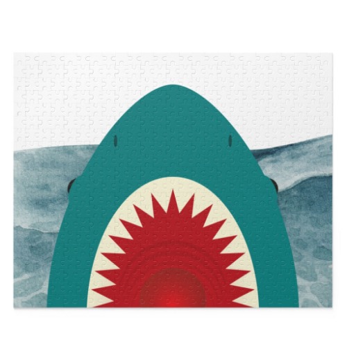 Shark Jaws Jigsaw Puzzle 500-Piece - 20" × 16" (500 pcs)