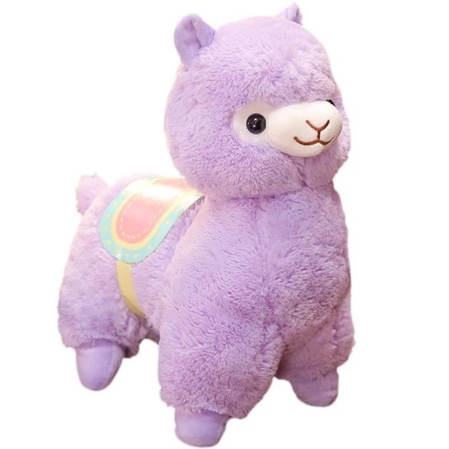 Alpaca & Saddle Plush - 35cm / Purple