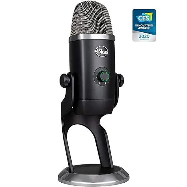 Blue Yeti X Professional Condenser USB Microphone with High-Res Metering, LED Lighting & Blue Voice Effects for Gaming, Streaming & Podcasting On PC & Mac (Renewed)