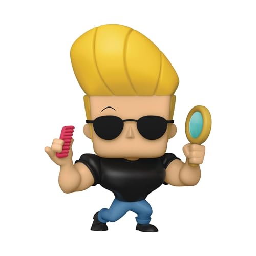 Funko POP Animation: Johnny Bravo - Johnny with Mirror & Comb, Multicolor, 5 inches, (57789)