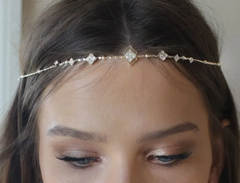 Boho Bridal Headband Wedding Hair Accessories Bride | Etsy UK