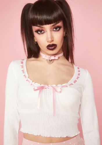 Something About Her Pointelle Top | X-Large