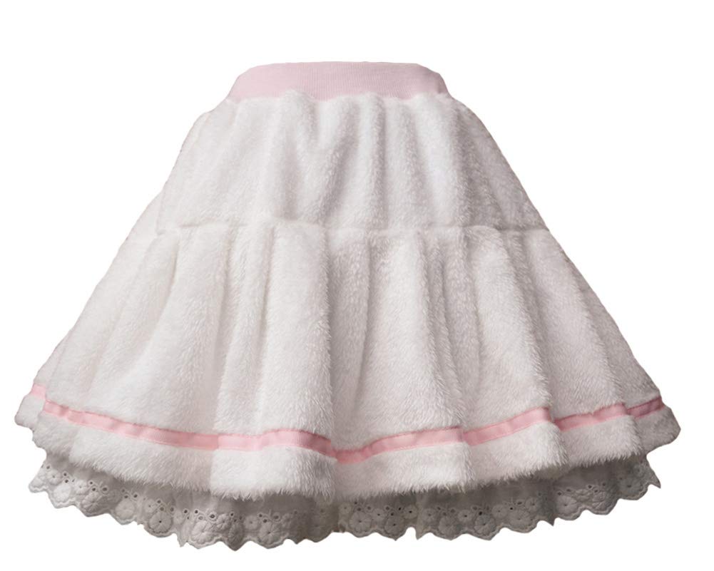 Smiling Angel White Sweet Girls Womens Plush Lolita Skirt Pantskirt - Large