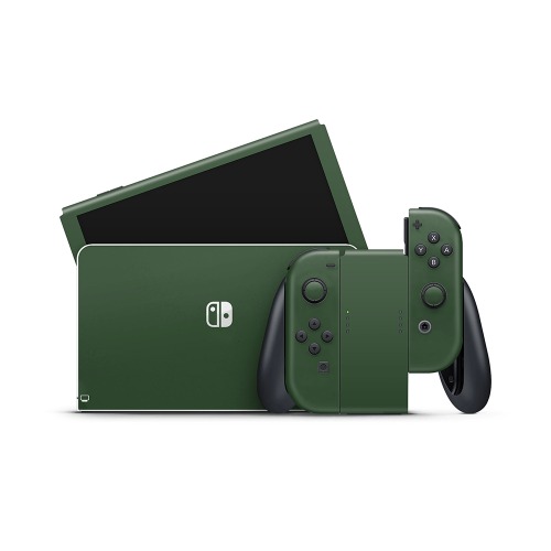 Forest Green Nintendo Switch OLED Skin - Full Set