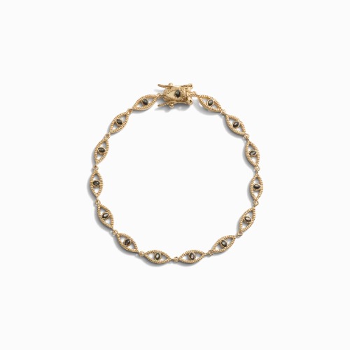Third Eye Tennis Bracelet - 14K Yellow Gold Vermeil / 6.75