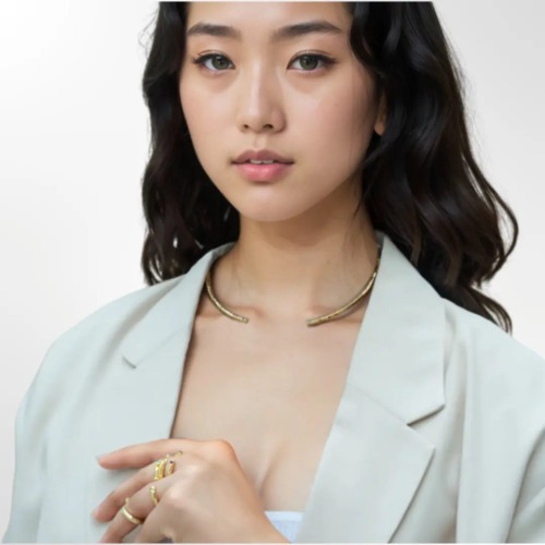 Smoky Quartz Swarovski Choker Necklace