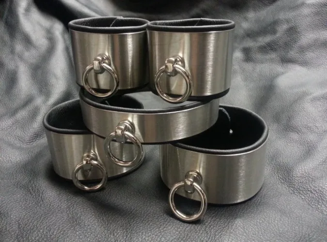 Steel Collar, Wrist and Ankle Set