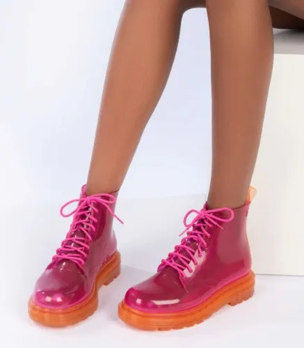 Melissa Coturno Semi-Transparent Rubber Boots