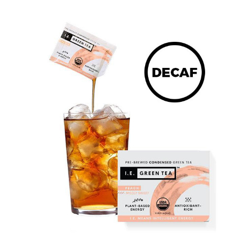 Decaf Peach Tea - Decaffeinated Green Tea - 8 Instant Green Tea Packets - Decaffeinated / 8 Single Servings - $9.99
