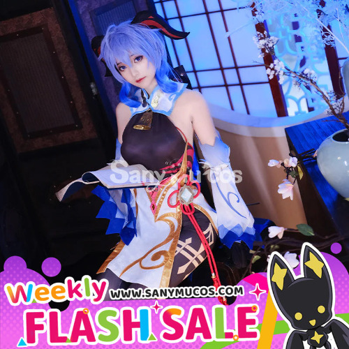 【Weekly Flash Sale on www.sanymucos.com】【48H To Ship】Game Genshin Impact GanYu Classical Sexy Jumpsuit Cosplay Costume - M