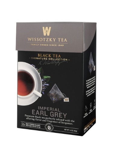 Wissotzky Tea Signature Collection Imperial Earl Grey Tea, 16 Count, 1.4 oz - Imperial Earl Grey 16 Count (Pack of 1)