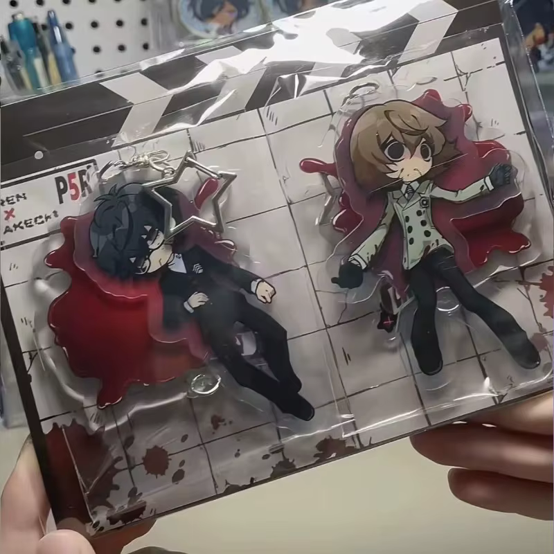 Amamiya Ren Akechi Goro-llavero de Anime para hombre, mujer, PERSONA, juego de dibujos animados, llavero para bolsos, colgante para coche, regalo para niños y amigos