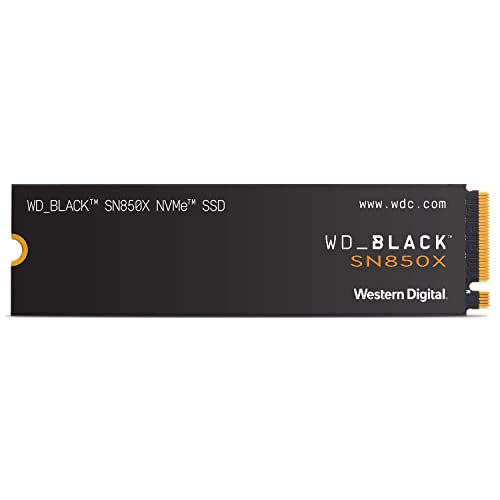 WD_BLACK 4TB SN850X NVMe Internal Gaming SSD Solid State Drive - Gen4 PCIe, M.2 2280, Up to 7,300 MB/s - WDS400T2X0E - SN850X - Up to 7,300 MB/s - 4TB