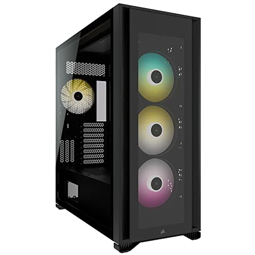 CORSAIR iCUE 7000X RGB Full-Tower ATX PC Case, Black - Black - PC Case