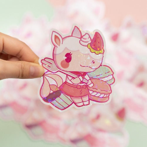 Merengue Die Cut Vinyl Sticker - Holographic