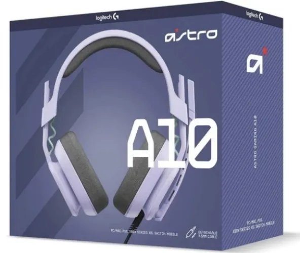 Astro Gaming A10 Gen 2 Wired Headset for PC (Lilac)