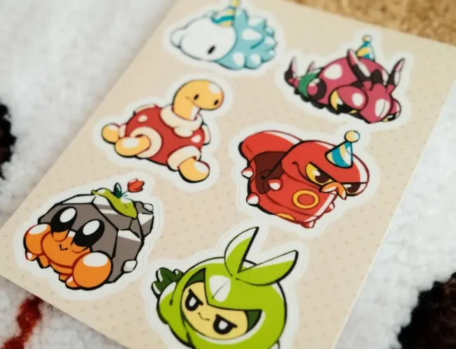 Bug Pokemon Sticker Sheet (4.25 x 5.5 inch glossy vinyl)
