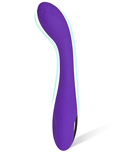 Alovegarden Clitoral G Spot Powerful Rose Vibrator, Waterproof Dildo Clitoral Stimulator with 10 Vibration Modes, Softer and Flexible Sex Toy for Women or Couples, Vibrator for Women (Purple) - Rose Purple