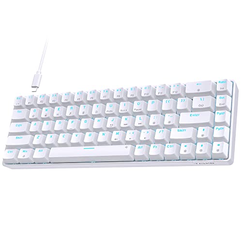 TMKB 60 Percent Keyboard,Gaming Keyboard 60 Percent, LED Backlit Ultra-Compact 68 Keys Gaming Mechanical Keyboard with Separate Arrow/Control Keys, T68SE, Brown Switch - Brown Switch