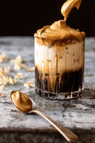 IceCoffee with whipped cream