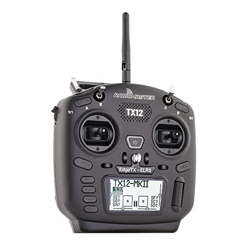 RadioMaster TX12 MKII 16ch Hall Gimbals Support OPENTX and EDGETX Remote Control Transmitter (TX12 MKII ELRS Mode 2) - TX12 MKII ELRS Mode 2