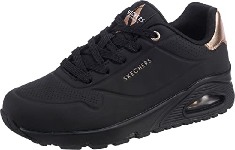 Skechers Women's Uno-Golden Air Sneaker - 7 UK - Black