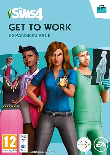 The Sims 4 Get to Work (EP1) PCWin | Code In A Box | Video Game | English - PC - Code in a box - EP + Bundle - THE SIMS 4 GET TO WORK PCWIN