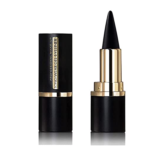 Mysense Black Gel Eye Liner Sticks Smooth Matte Black Eye-liner Pencil Tattoo Eyeliner Pen Makeup Eye-liners for Women(Black) - Black