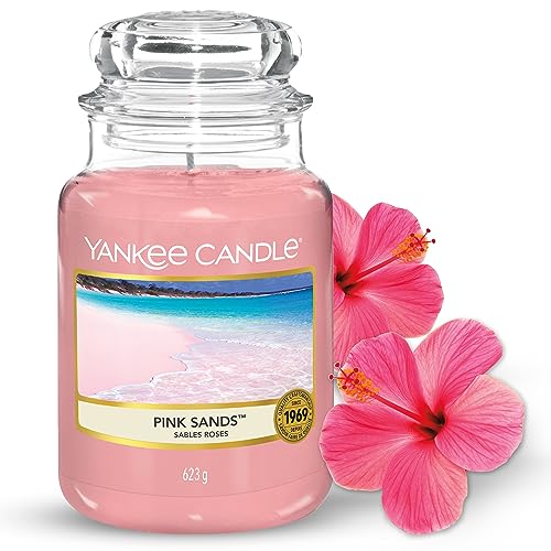 Yankee Candle Scented Candle | Pink Sands Large Jar Candle | Long Burning Candles: up to 150 Hours - LARGE - Pink Sands