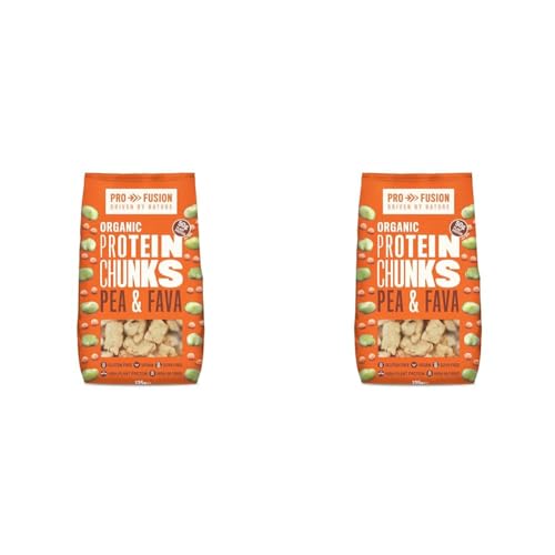Profusion Organic Vegan Pea and Fava Protein Chunks 125g (Pack of 2) - 125 g (Pack of 2)