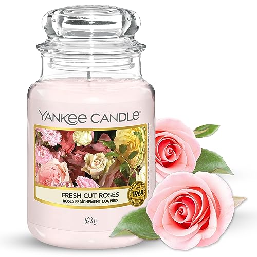 Yankee Candle Scented Candle | Midsummer's Night Large Jar Candle | Long Burning Candles: up to 150 Hours - Large Jar - Fresh Cut Roses