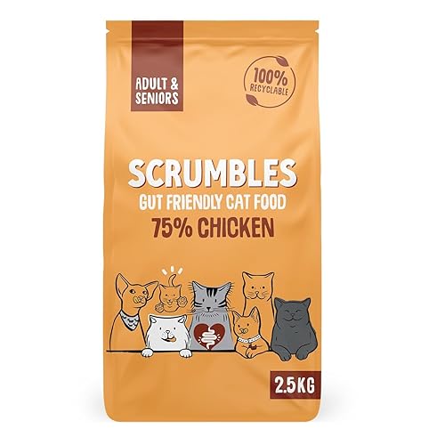 Scrumbles All Natural Dry Cat Food with 75% Chicken, High Protein Food For Adults And Seniors, 2.5Kg,package may vary - 2.5 kg (Pack of 1)
