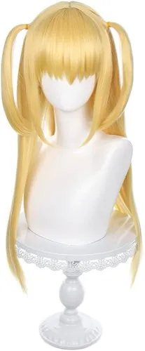 【Ready For Ship】DokiDoki Anime Death Note Cosplay Wig Misa Amane Women Golden Long Hair Halloween | Misa