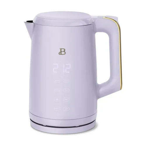 Beautiful 1.7-Liter Electric Kettle 1500 W with One-Touch Activation, Lavender by Drew Barrymore