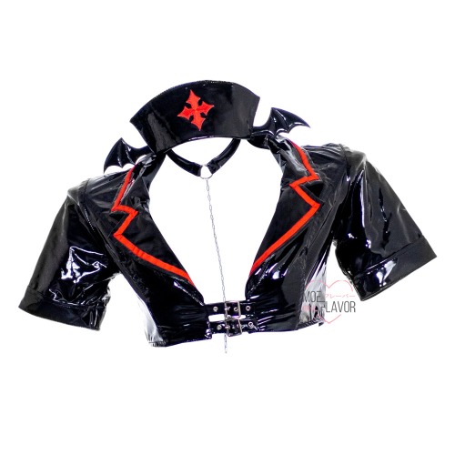 Latex Succubus Nurse - Black / Top / S/M