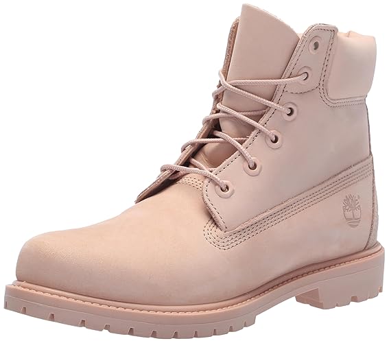Timberland Women's 6" Premium Waterproof Boot - 9 - Light Pink Nubuck