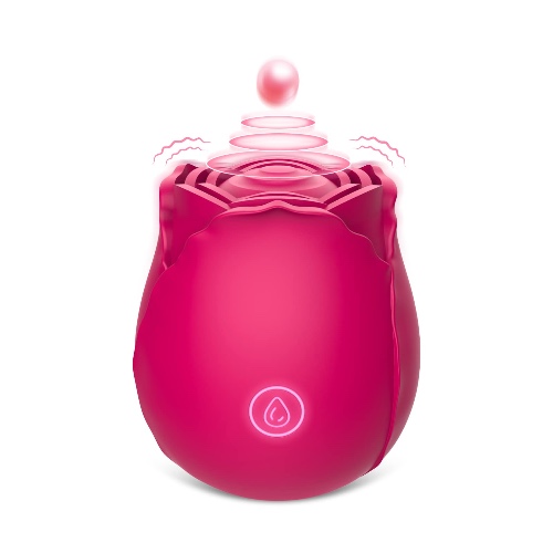Rose Sex Stimulator for Women, Clitoral Vibrator Sex Stimulator with 7 Mind-Blowing Tapping Modes, Sweet Spot Teasing Nipple Clitoris Masturbating Things for Women Pleasure, Vibrating Sex Toys