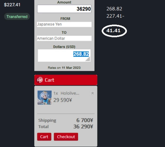 Shipping for Kanata figure