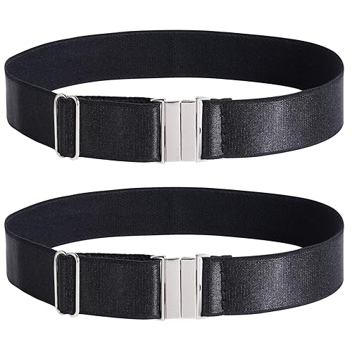 Moon Wood Plus Size Thigh Garter Belt, Adjustable High Elastic Garter Belt - Black