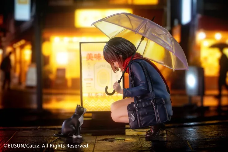 Original Character: Rainy Night Encounter - Illustration by Catzz 1/7 (With Bonus) [Eusun] - Nin-Nin-Game.com