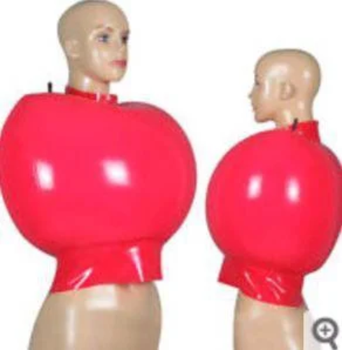 100% Natural Latex Rubber Red Double Layer Inflatable Bodysuit Masquerade Handmade Custom Cosplay - AliExpress 