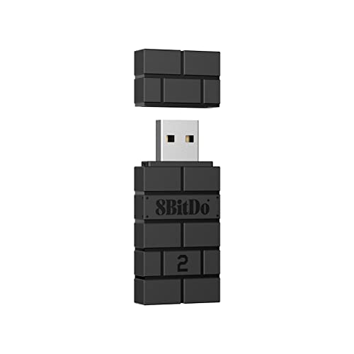 8Bitdo Wireless USB Adapter for Switch, Windows, Mac & Raspberry Pi - Compatible with Xbox, PS5 Controllers - USB Adapter 2