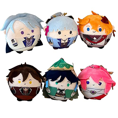 Genpim Venti Plush Keychain Genshin Barbatos Stuffed Plushie Figures Merch for Gënshinn Impact Fans - Venti