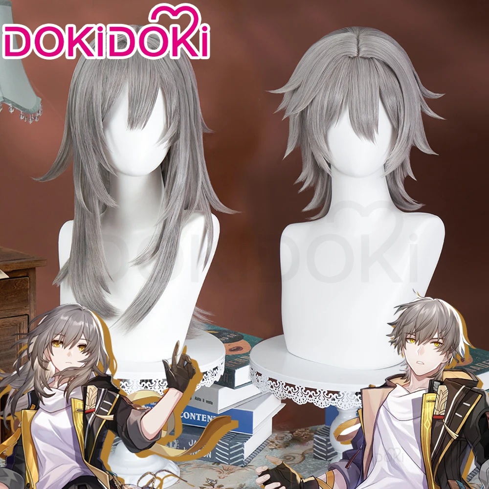 IN STOCK Trailblazer Caelus/Stelle Wig Game Honkai: Star Rail Cosplay DokiDoki Men Women Grey Wig Caelus Stelle Cosplay Free Cap - AliExpress 