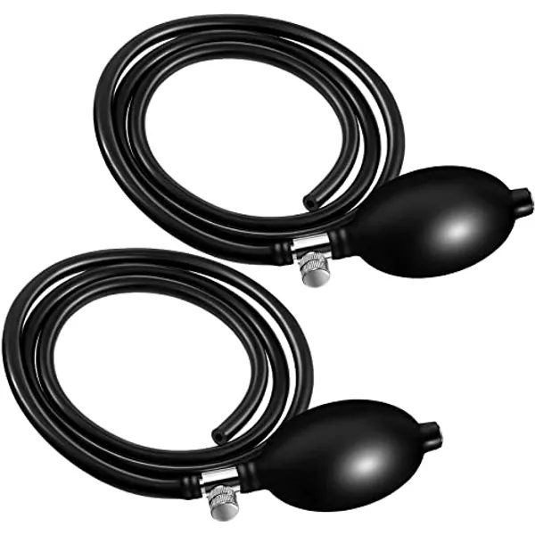 2 Set Blood Pressure Bulb Pump Replacement Rubber Inflation Bulb Adjustable Blood Pressure Pump Blood Pressure Monitor Manual Pump Blood Pressure Hand Pump with Tubing Air Valve for Sphygmomanometer