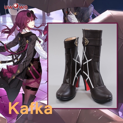 Uwowo Honkai Star Rail Kafka Stellaron Hunters HSR Nihility Cosplay Shoes Boots - 43