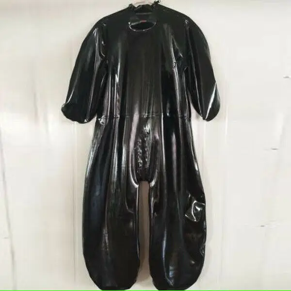 Ganzanzug Gummi Latex Uniform 100% Rubber Cosplay Pure Black Catsuit Herren S-XXL - AliExpress 