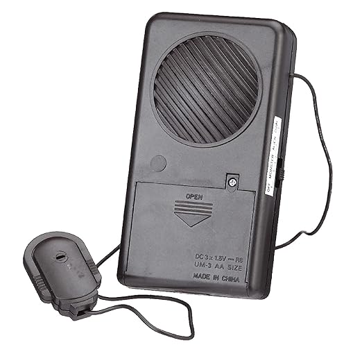 Amscan Scary Halloween Voice Changer, Includes Hands Free Microphone with Attached Cord, 1 pc