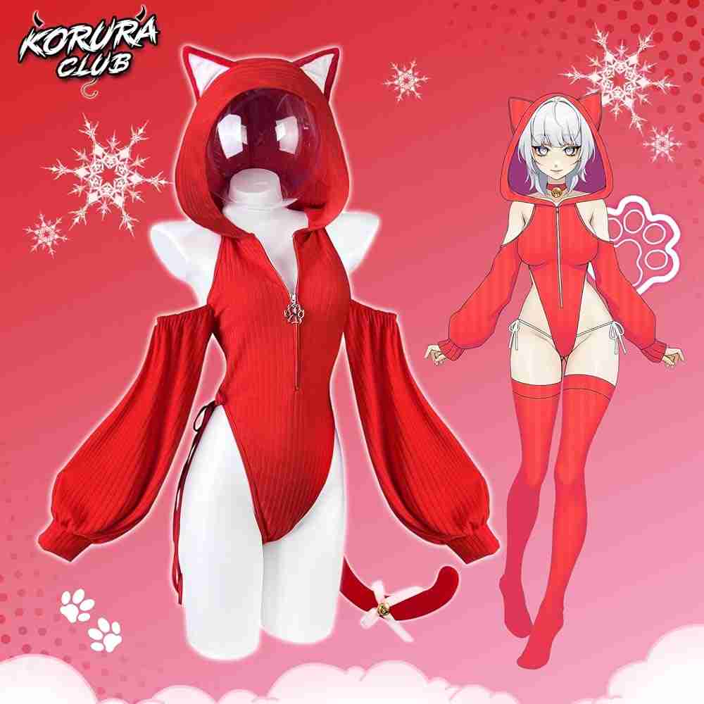 KORURACLUB Cosplay Anime Sexy Cat Bodysuit