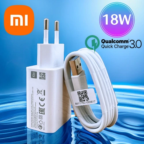 Oryginalna ładowarka Xiaomi 18W do szybkiego ładowania QC 3.0 EU Adapter do Redmi 12 10C Note 8 Pro 9 9T Poco M3 C40 kabel do telefonu rodzaj Usb C - AliExpress 